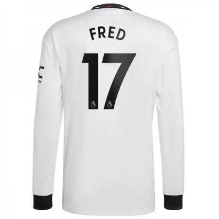 Jalkapallo Pelipaidat/Peliasut Manchester United Fred 17 Vieraspelipaita 2022-23 Pitkähihainen